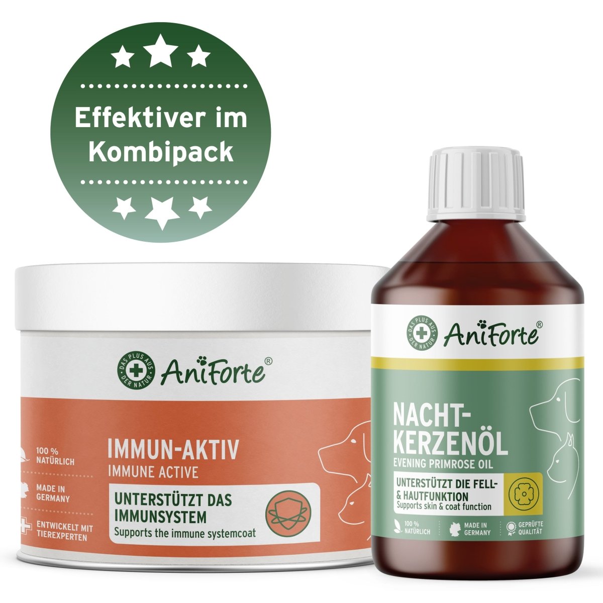 Aniforte Immun-Fit Set Natürliche Abwehrstärkung für Hund & Katze