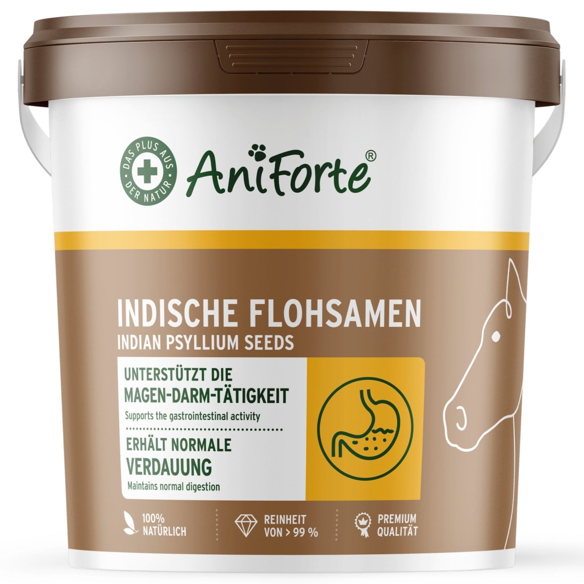 Aniforte Indische Flohsamen Verdauung & Darmflora für Pferde