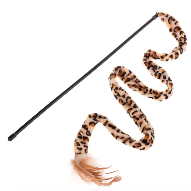 Katzenangel Plüschrute Leopard – Safari-Optik für wilden Spielspaß