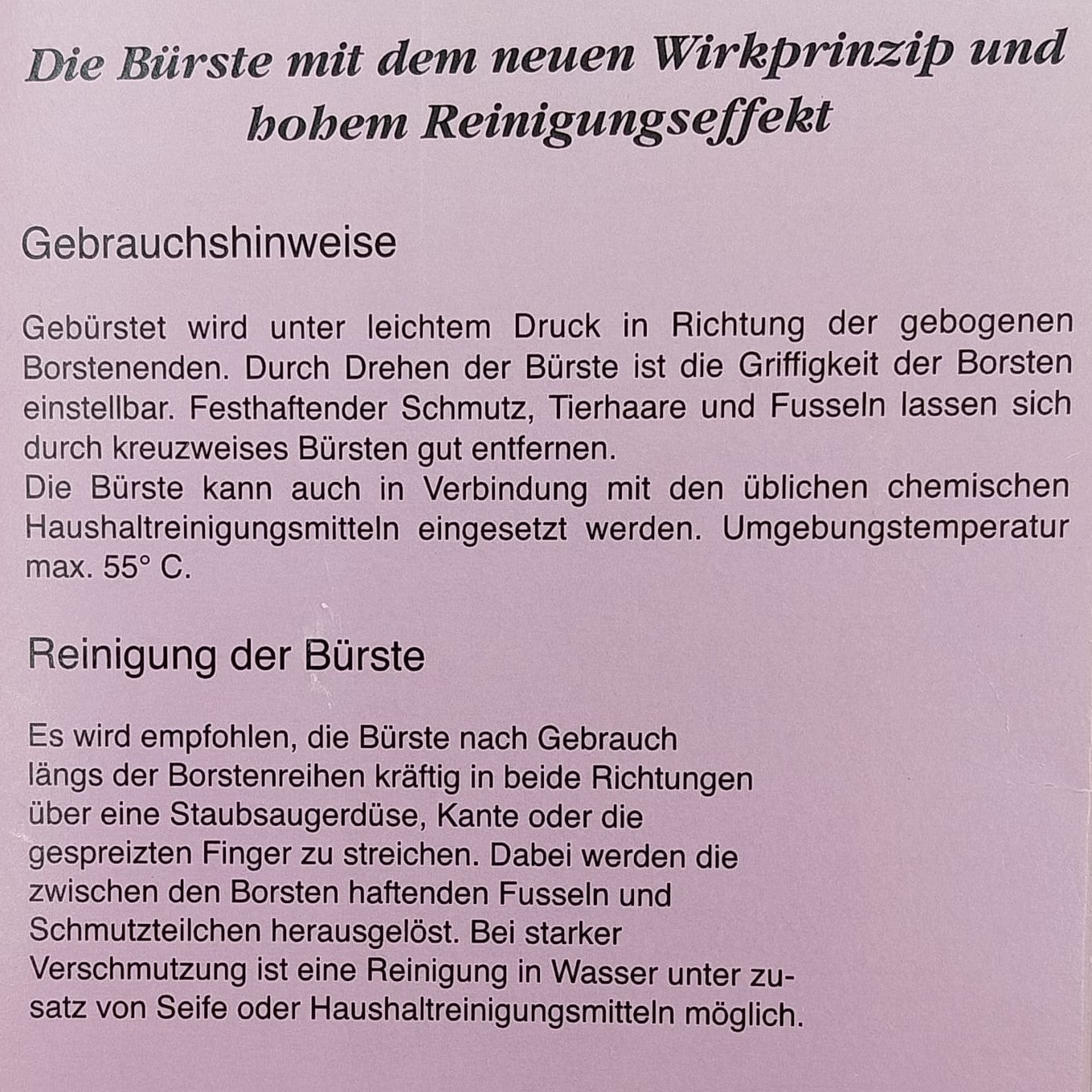 Fritze Fusselschreck - Der kleine Fusselschreck , Universal-Taschenbürste für alle Fälle
