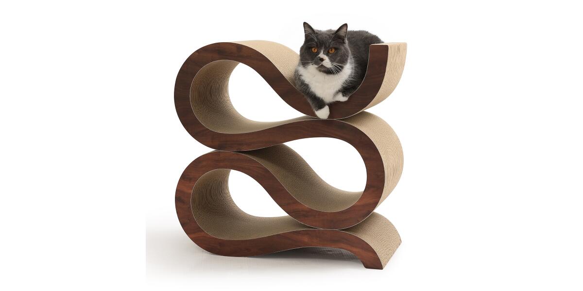 Kratzmöbel snake long mit Katze