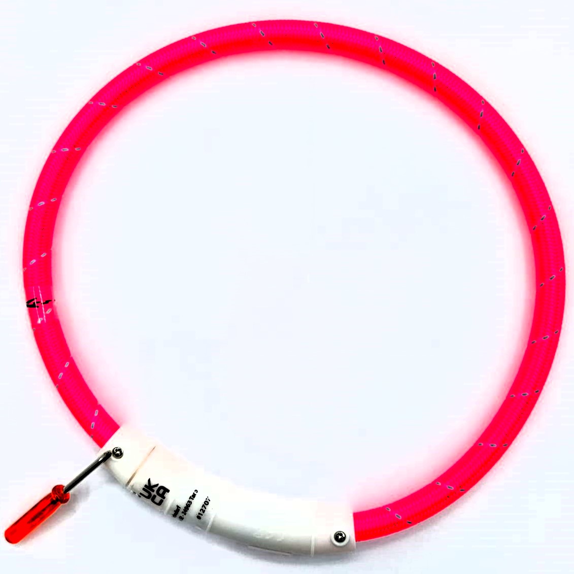 TRIXIE Flash Leuchtring USB – Leuchthalsband zuschneidbar, spritzwassergeschützt, bis 400m sichtbar