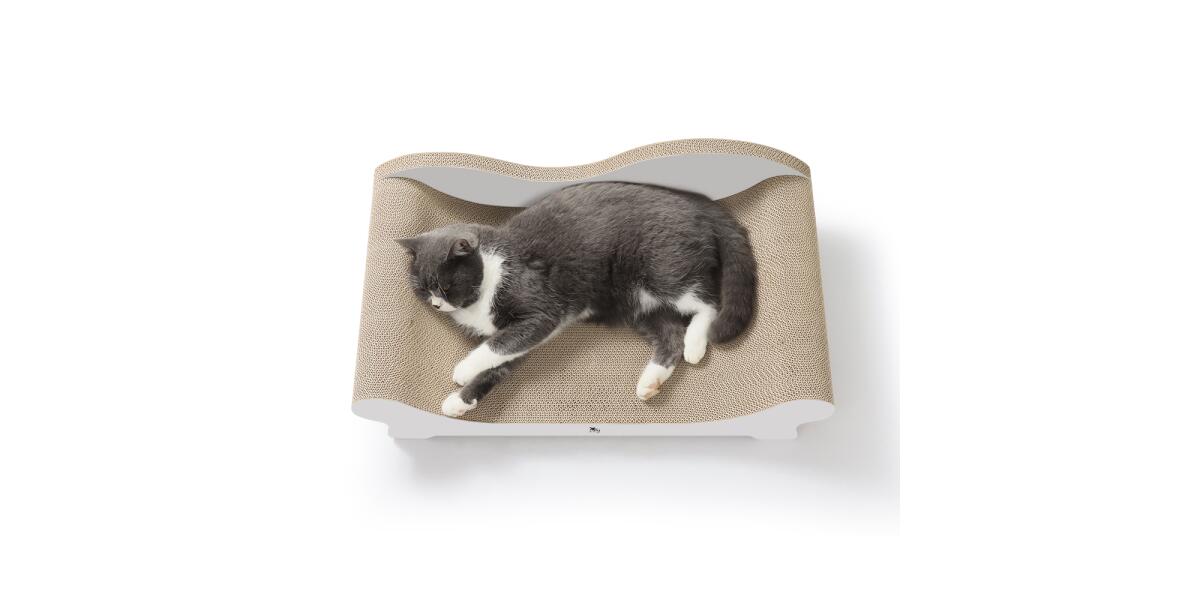 Liegesofa aus Wellpappe Seitenansicht