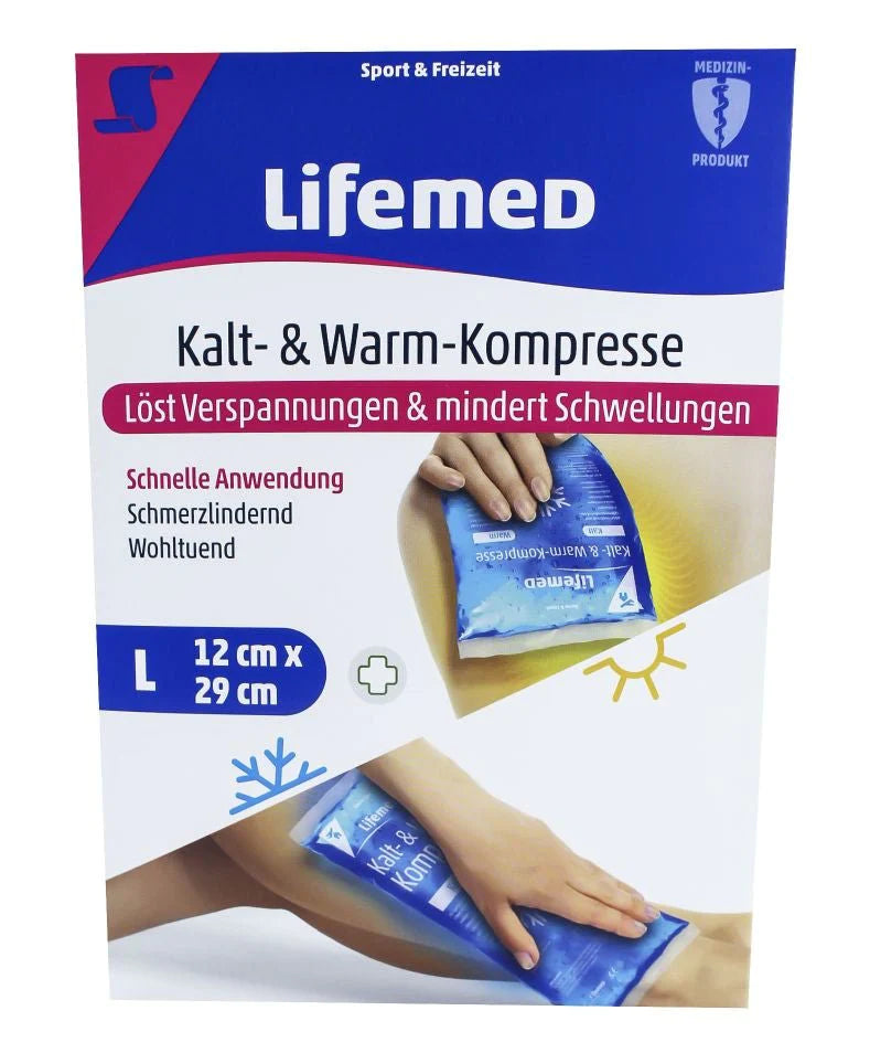 Kalt- & Warm-Kompressen mit Gelfüllung, abschwellend und schmerzlindernd, Größe S, M und L