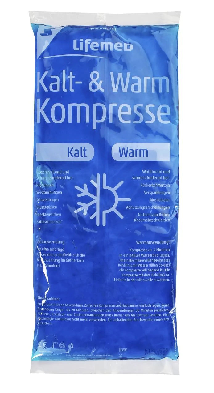 Kalt- & Warm-Kompressen mit Gelfüllung, abschwellend und schmerzlindernd, Größe S, M und L
