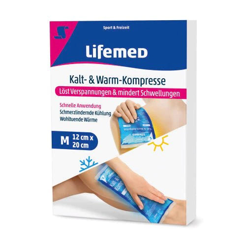 Kalt- & Warm-Kompressen mit Gelfüllung, abschwellend und schmerzlindernd, Größe S, M und L