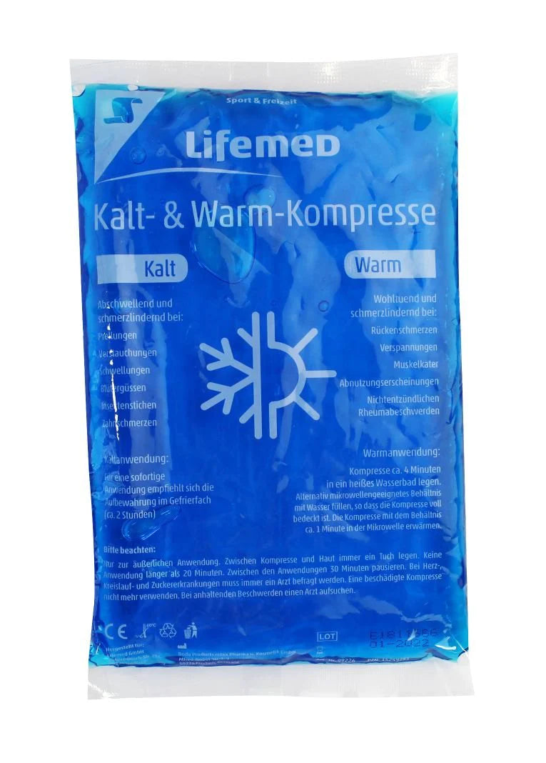 Kalt- & Warm-Kompressen mit Gelfüllung, abschwellend und schmerzlindernd, Größe S, M und L