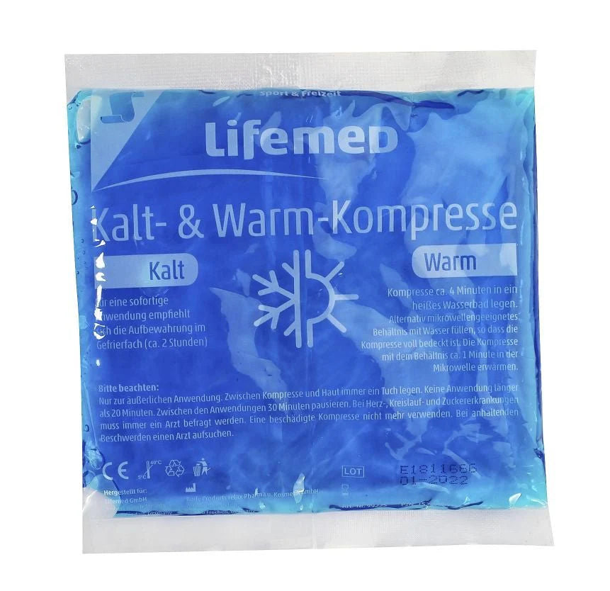 Kalt- & Warm-Kompressen mit Gelfüllung, abschwellend und schmerzlindernd, Größe S, M und L