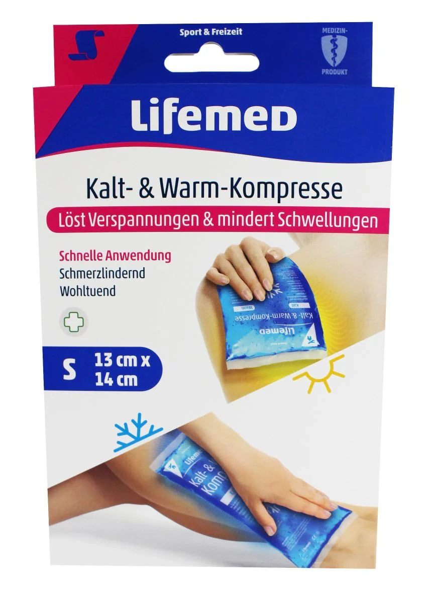 Kalt- & Warm-Kompressen mit Gelfüllung, abschwellend und schmerzlindernd, Größe S, M und L