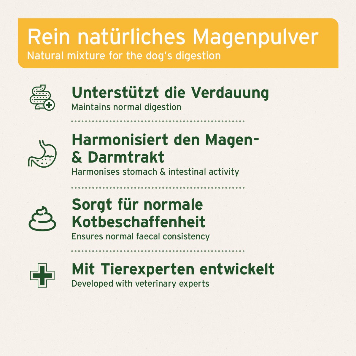 Aniforte MagenSanft Magenpulver für Hunde – Verdauungs- & Magen-Darm-Pflege