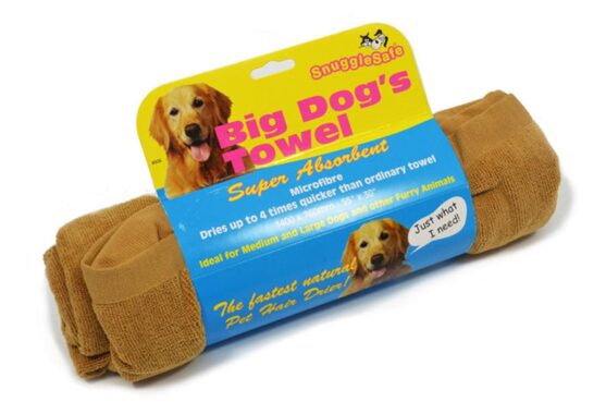 SnuggleSafe Mikrofaser Hundehandtuch XXL – Super saugstark & schnell trocknend