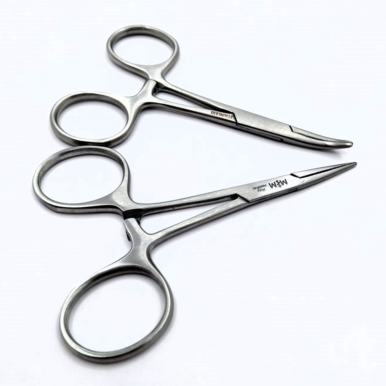 Baby Mosquito-Nabelklemme-Arterienklemme Edelstahl ca. 9,5cm gerade und gebogen