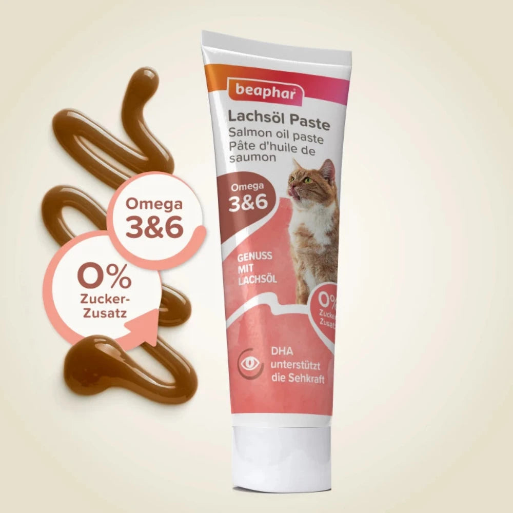 Beaphar Lachsöl Paste Katze 100 gramm