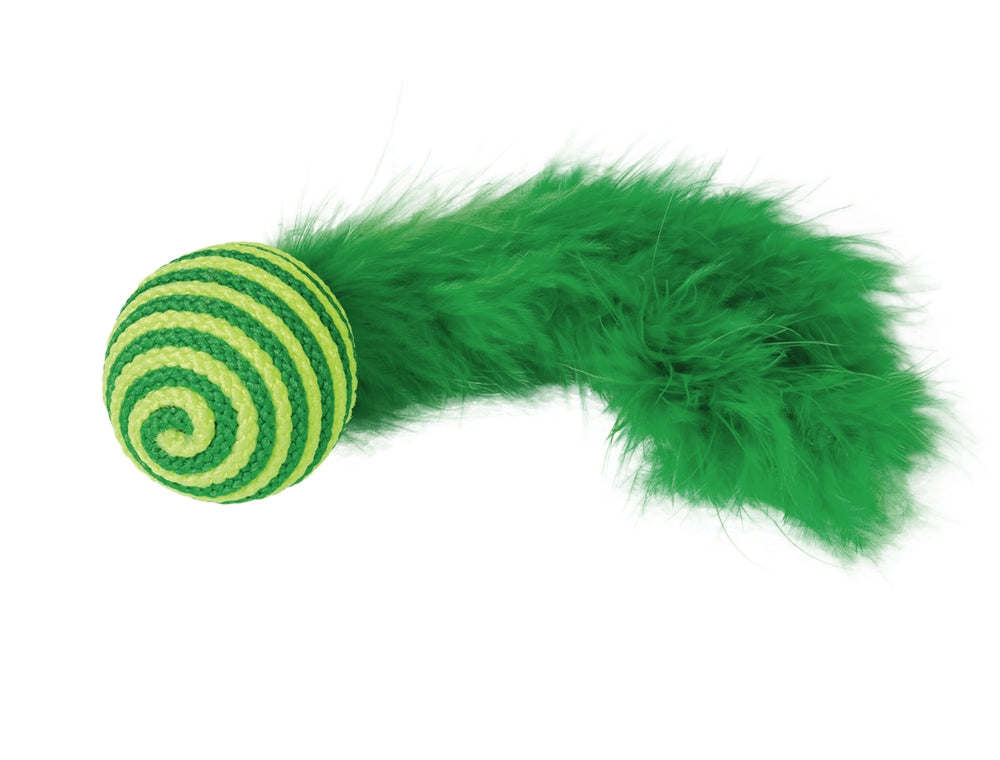 Nobby - Federball mit Rassel Katzenspielzeug Katzenfederball Cat Toy