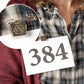 Nummernstartclip mit Sicherheitsnadel, Ringnummern-Kartenclip für die Ausstellung