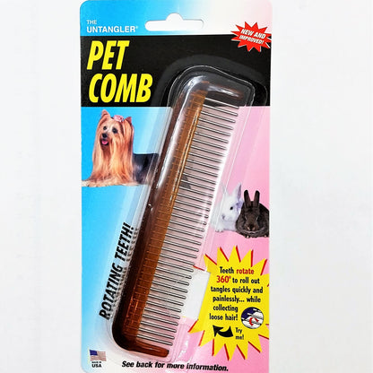 Untangler Pet Comb small oder large, Entwirrungskamm mit rotierenden Zähnen, 2 Größen
