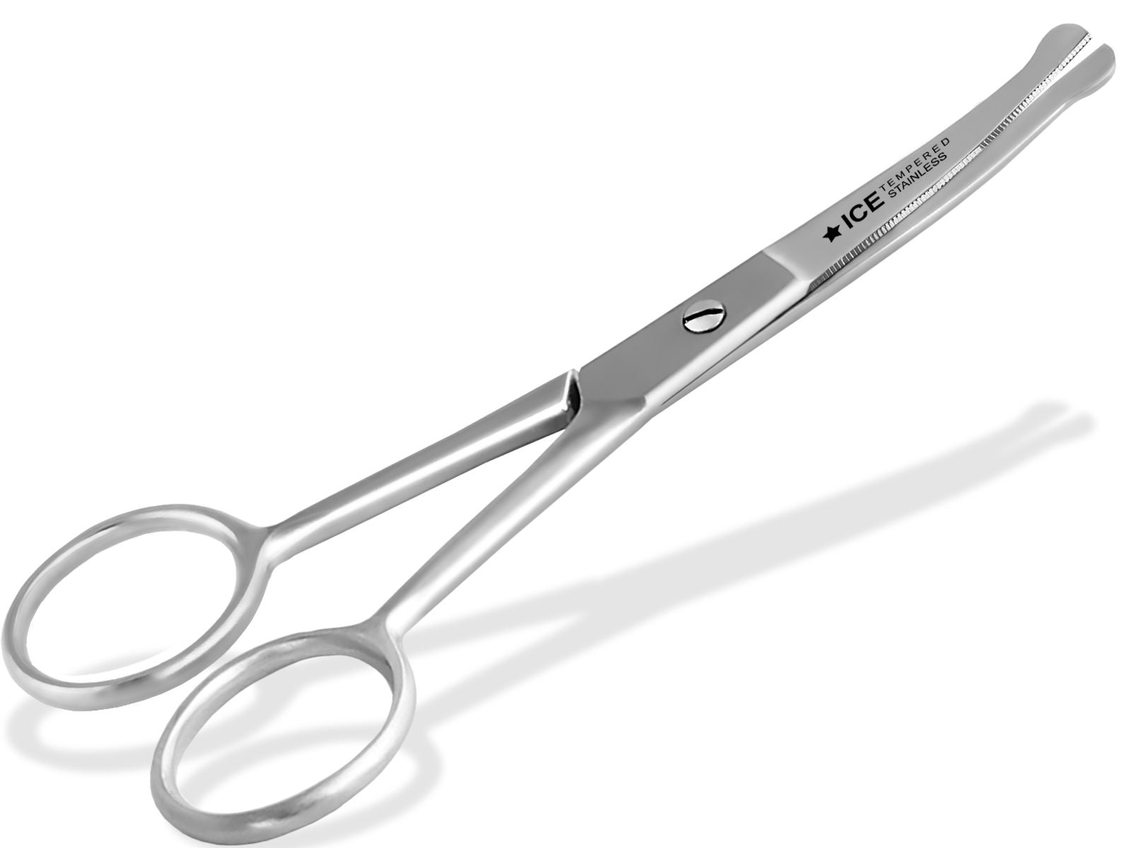 Pfotenschere Fellschere Edelstahl Rostfrei leicht gebogen 11,5 cm