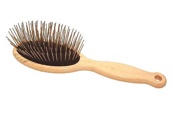 #1 All Systems Pin Brush Holz 35 mm Metallpins für dichtes & raues Fell