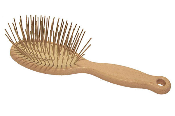 #1 All Systems Pin Brush Holz 35 mm Metallpins für dichtes & raues Fell
