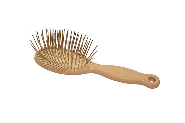 #1 All Systems Pin Brush Holz 35 mm Metallpins für dichtes & raues Fell