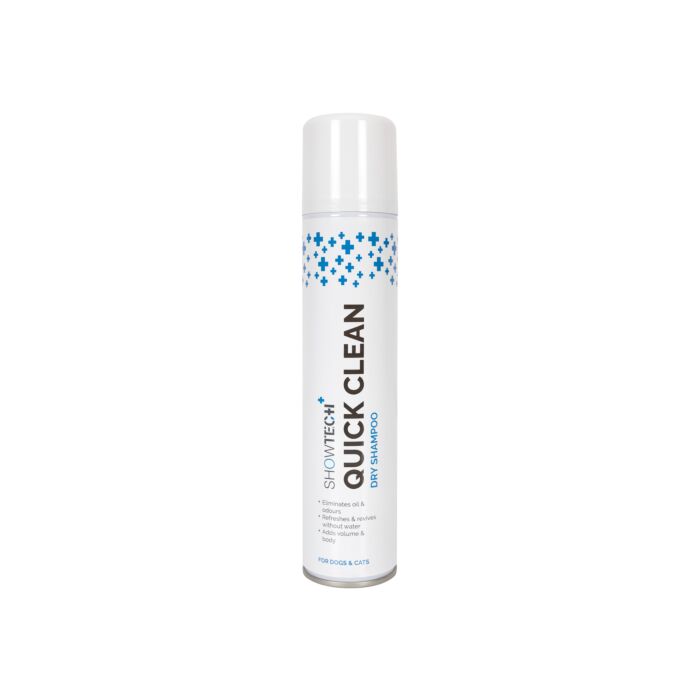 Show Tech+ Quick Clean Trockenshampoo für Hunde und Katzen, perfekt für unterwegs, 200 ml