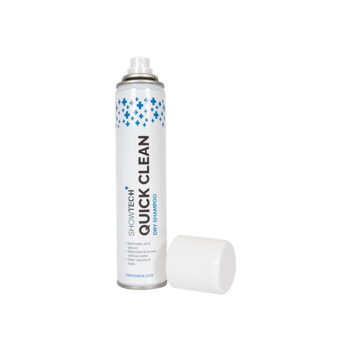 Show Tech+ Quick Clean Trockenshampoo für Hunde und Katzen, perfekt für unterwegs, 200 ml
