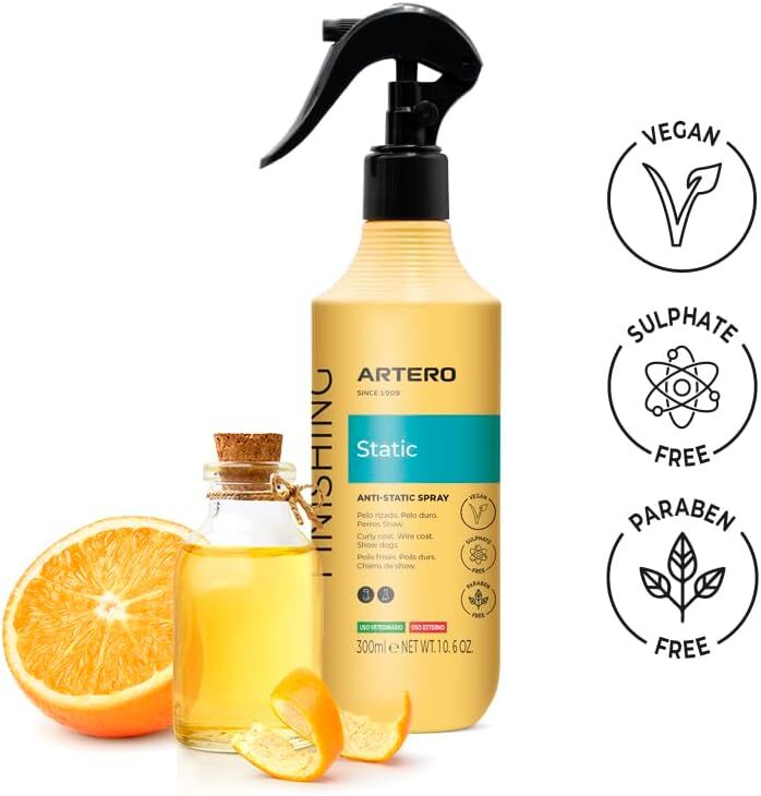 Artero Anti Static Control Spray 150ml Antistatikspray Volumenspray Hunde Katzen