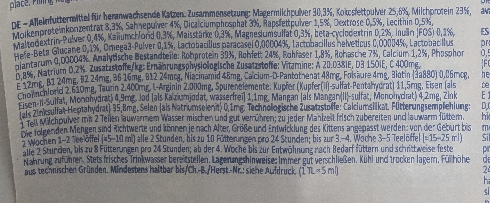 KMR® Aufzuchtmilch – Milchpulver für Kitten & Kätzchen