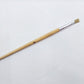 Puderpinsel Flachpinsel Schweineborstenpinsel mit Holzstiel in 6 und 8 mm