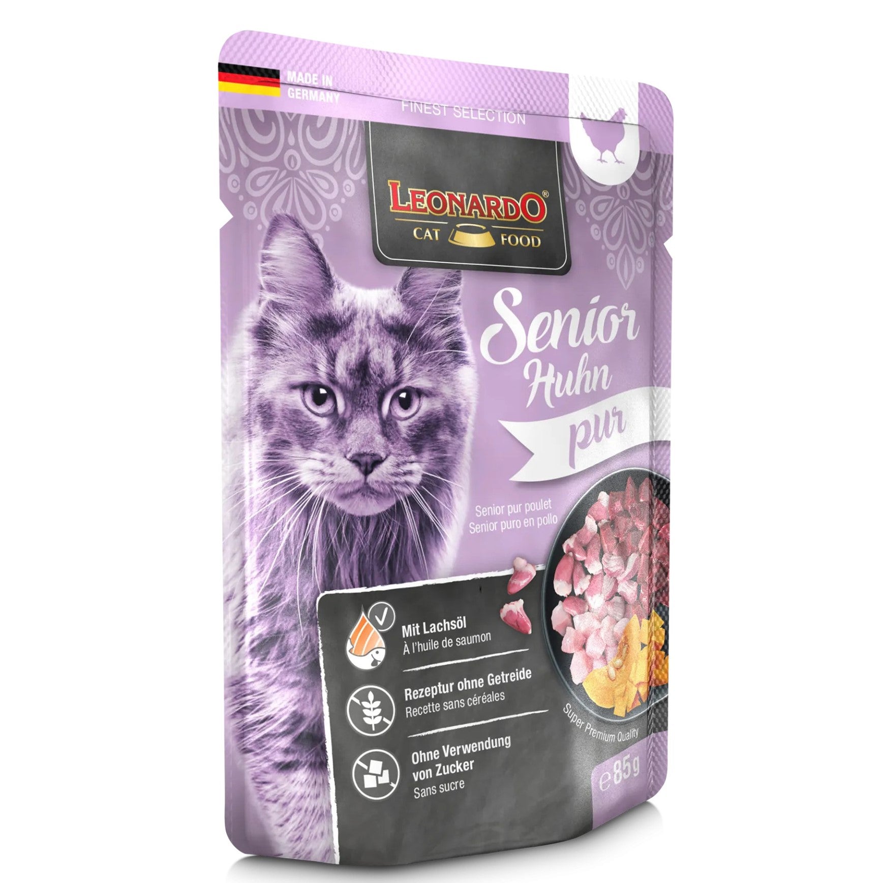 LEONARDO Frischebeutel Finest Selection, Nassfutter Katzenfutter