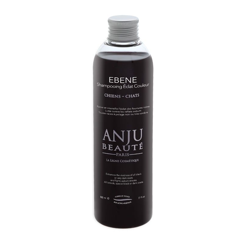 Anju Beauté Ebene Shampoo für schwarzes, sehr dunkles Fell, bekämpft kastanienbraune Streifen