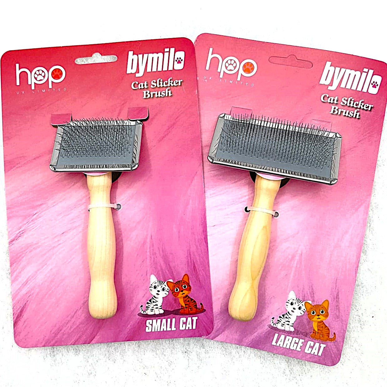 Bymilo Cat Slicker Brush - besoders weiche Zupfbürste für kleine und große Katzenrassen