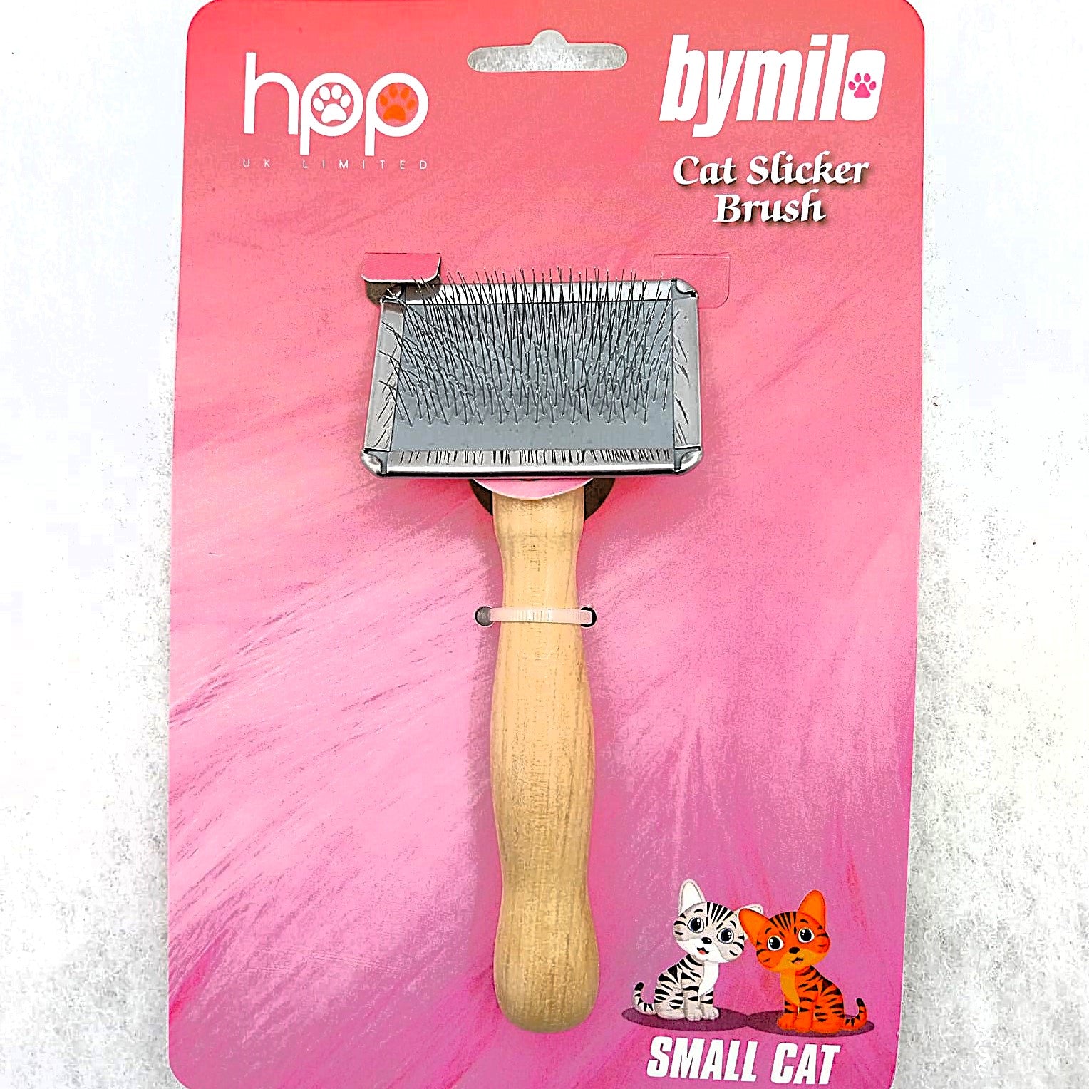 Bymilo Cat Slicker Brush - besoders weiche Zupfbürste für kleine und große Katzenrassen