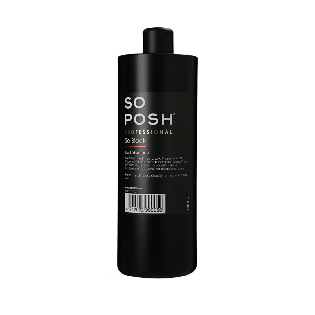 So Posh So Black Shampoo - Intensivpflege für schwarzes Fell mit Kokosöl & Protein