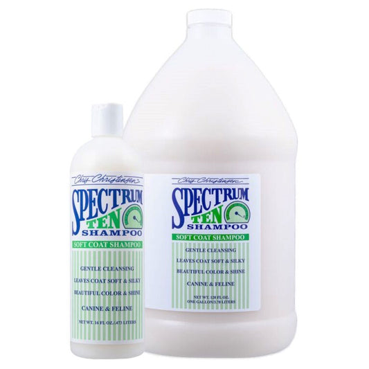 Chris Christensen Spectrum Ten Soft & Smooth Coat Shampoo für weiches und glattes Fell