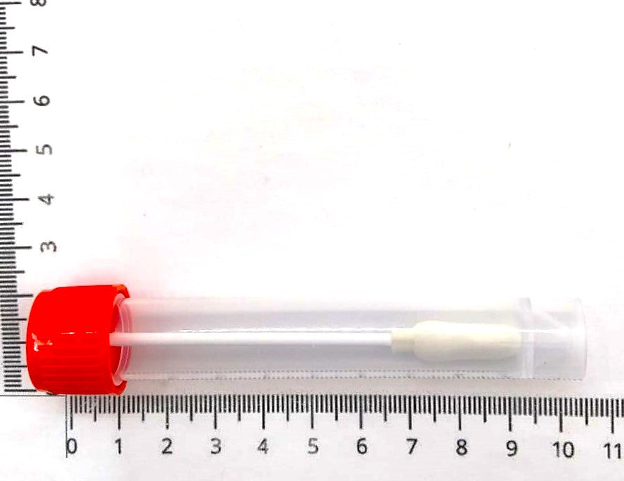 Speichelproben Röhrchen mit Abstrichtupfer steril
