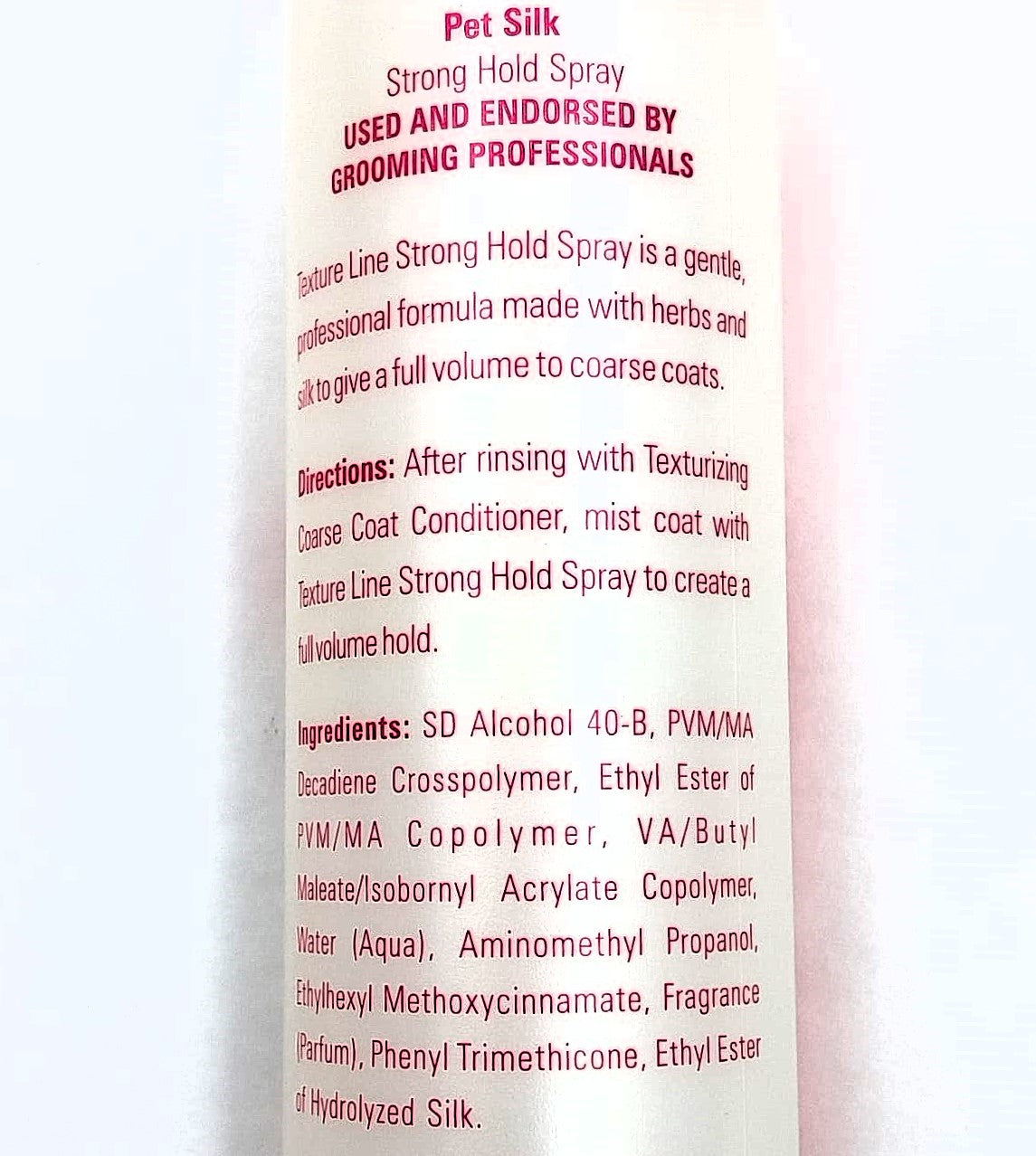 PetSilk Texturizing Coarse Strong Hold Spray Hunde und Katzen, 300 ml