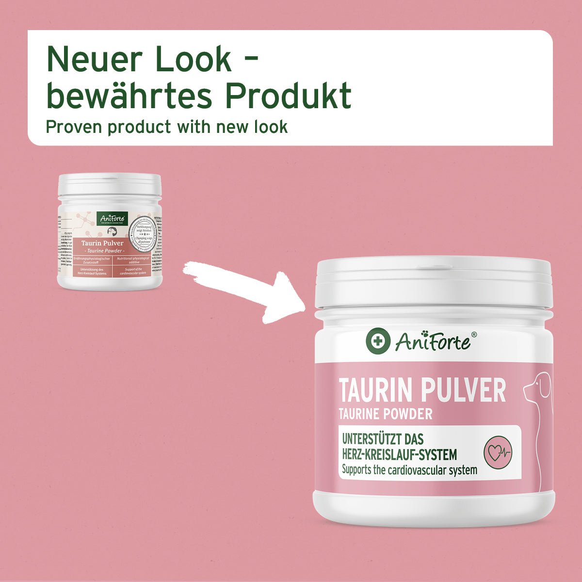 Aniforte Taurin Pulver für Hunde – Herz-Kreislauf-Stärkung & Ausgleich 100g