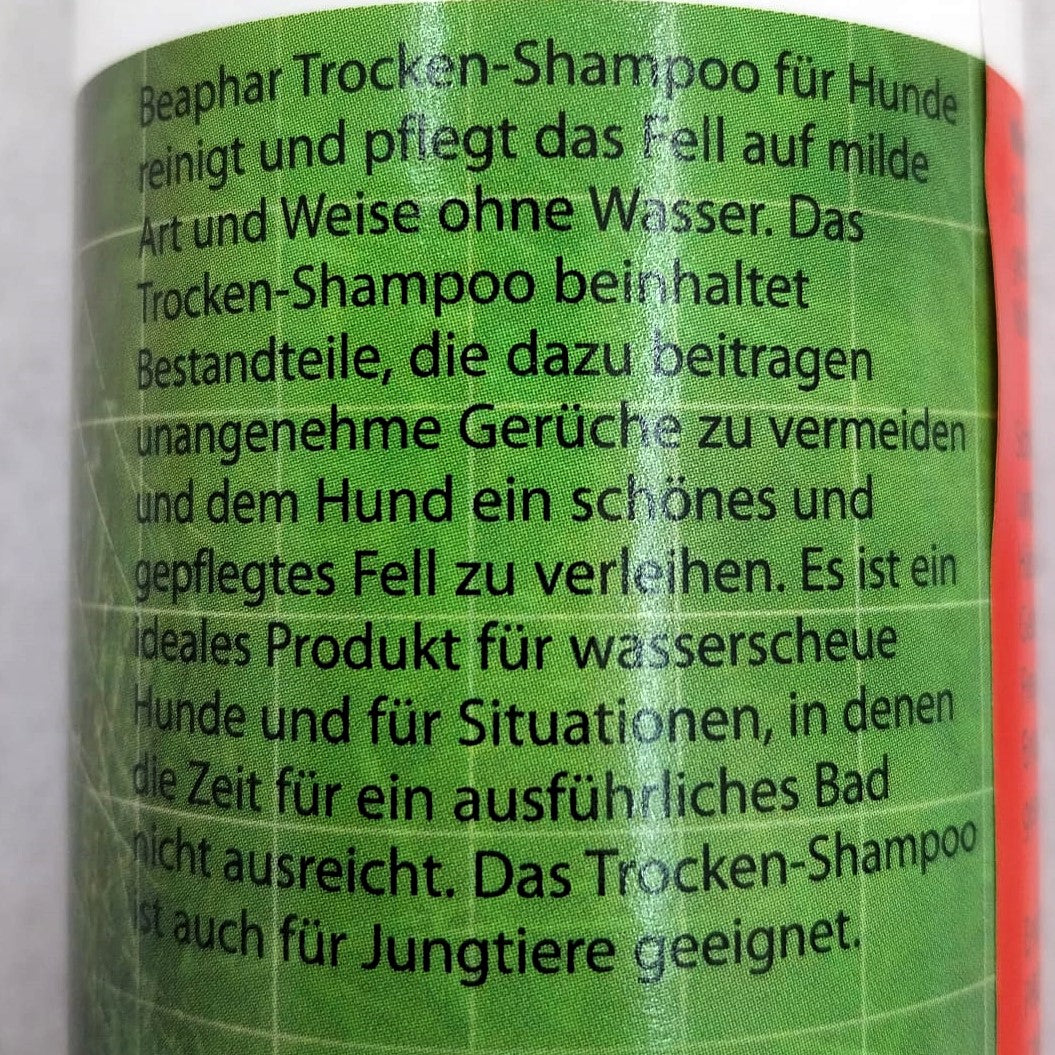 Beaphar Trocken-Shampoo Puder – Wasserlose Fellpflege für Hund & Katze, 150 g