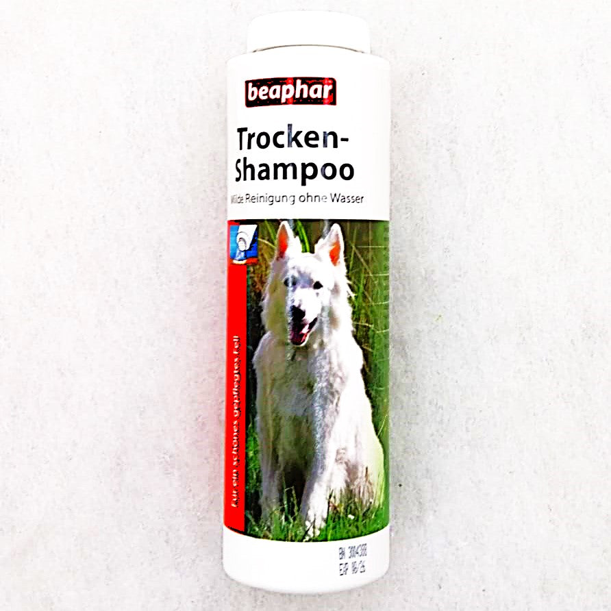 Beaphar Trocken-Shampoo Puder – Wasserlose Fellpflege für Hund & Katze, 150 g