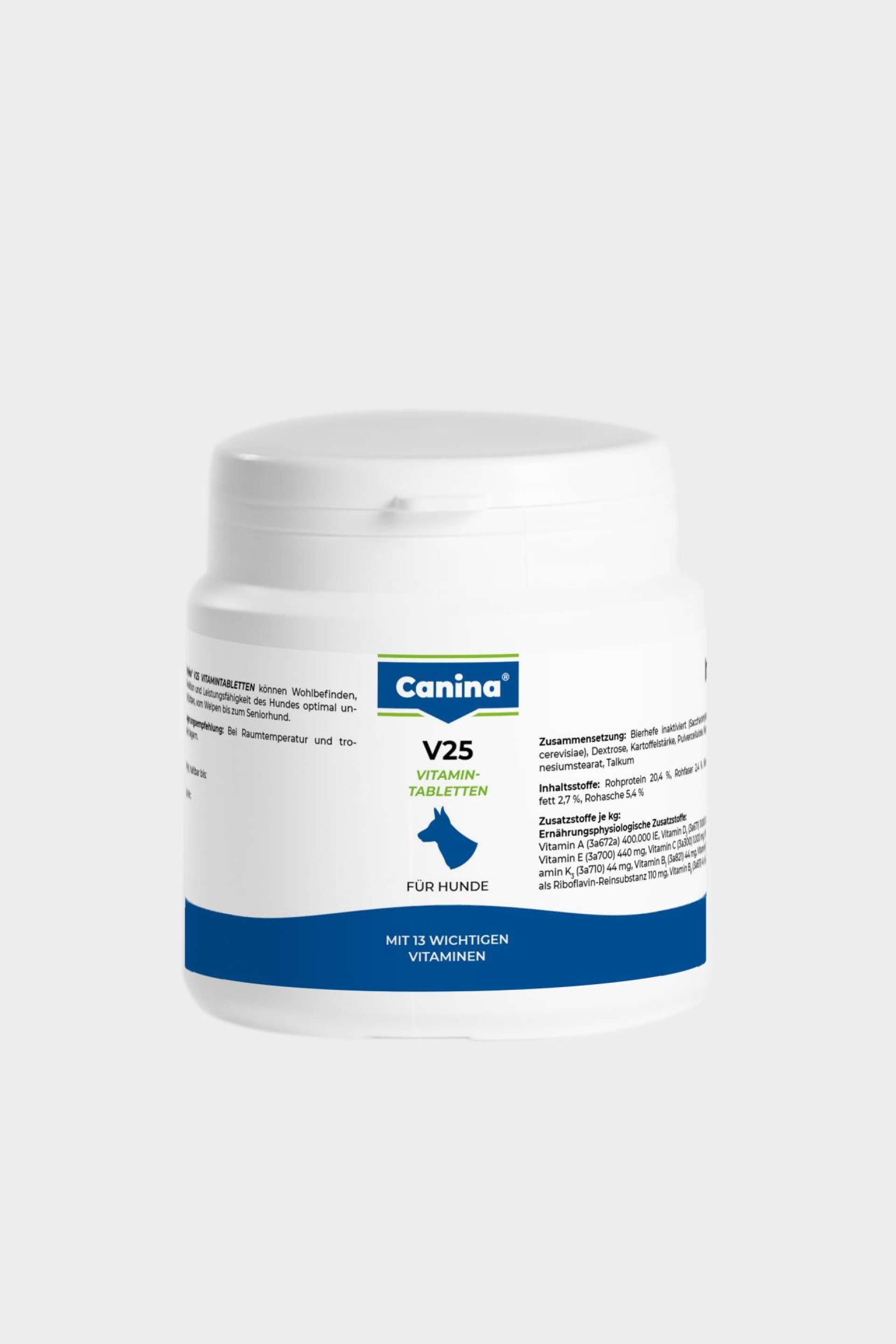 Canina V25 Vitamintabletten für Hunde mit 13 wichtigen Vitaminen