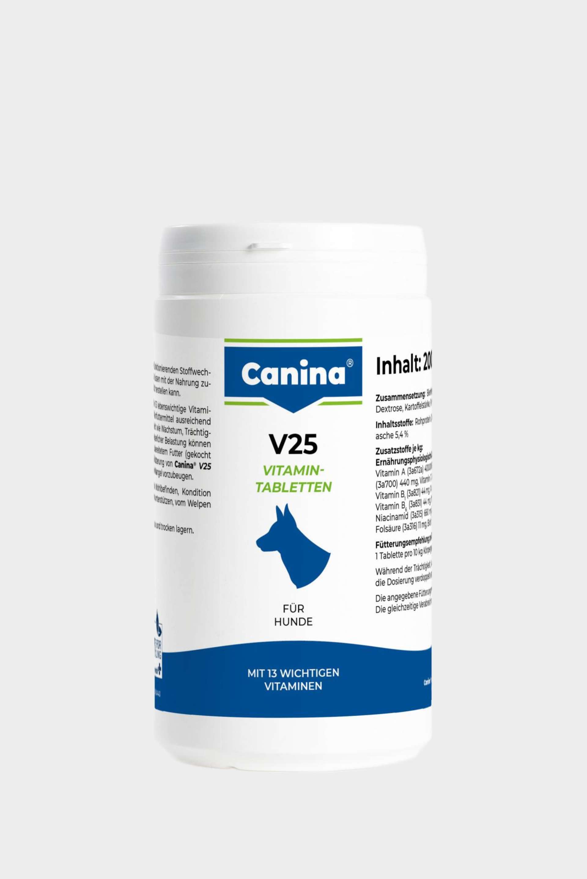 Canina V25 Vitamintabletten für Hunde mit 13 wichtigen Vitaminen