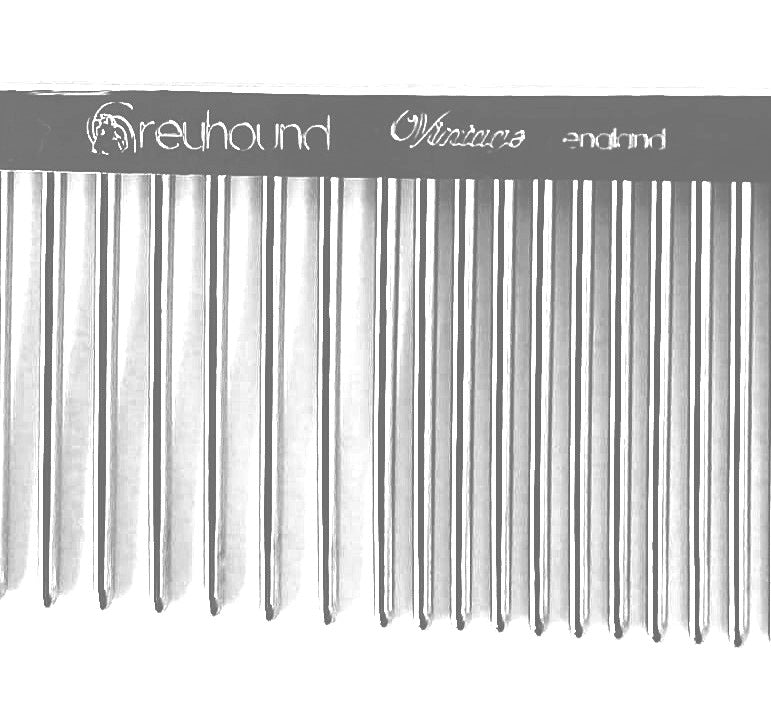Greyhound-Kamm "Vintage" 738 original Fein/Grob ca. 19 cm Kombinationskamm Katzen Hunde