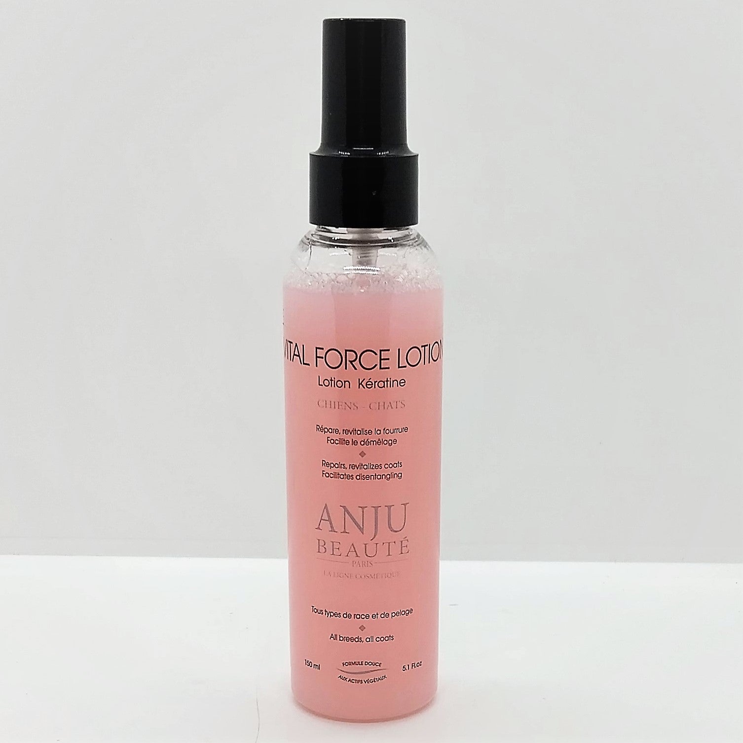 Anju Beauté Vital Force Lotion Keratin Spray Kämmhilfe Katzenpflege Hunde Fellpflege
