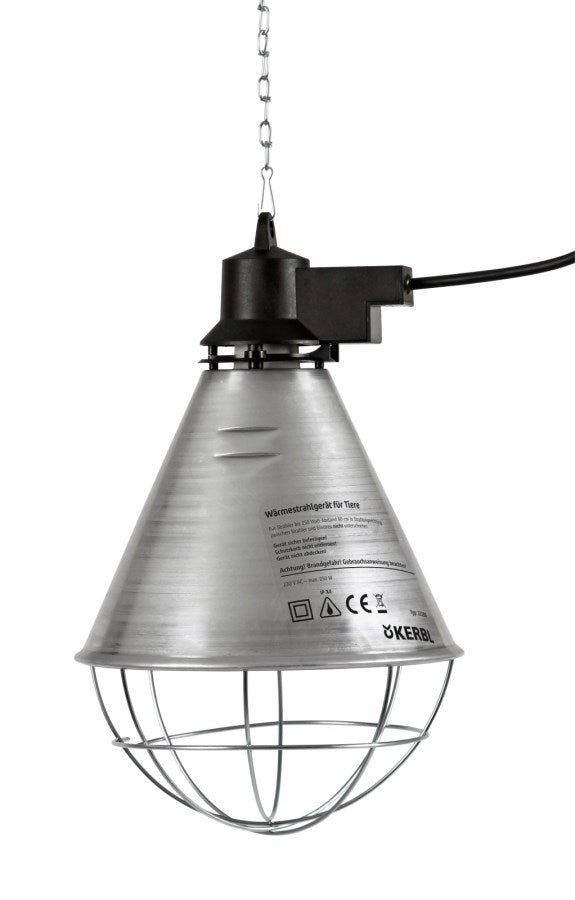Aufzuchtlampe Wärmelampe, Wärmestrahlgerät für Tiere, 6 Lüftungsschlitze - bessere Luftzirkulation