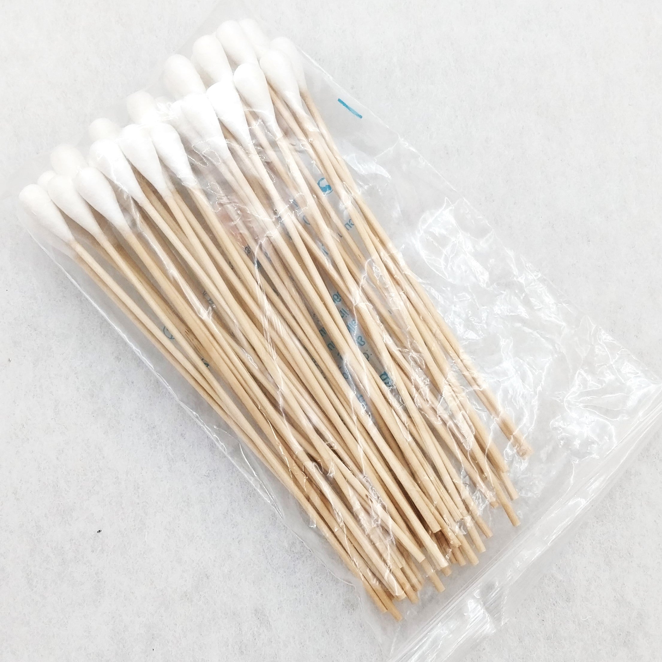 Wattestäbchen, Holzstäbchen, Q Tips mit Wattekopf, unsteril in verschiedenen Größen