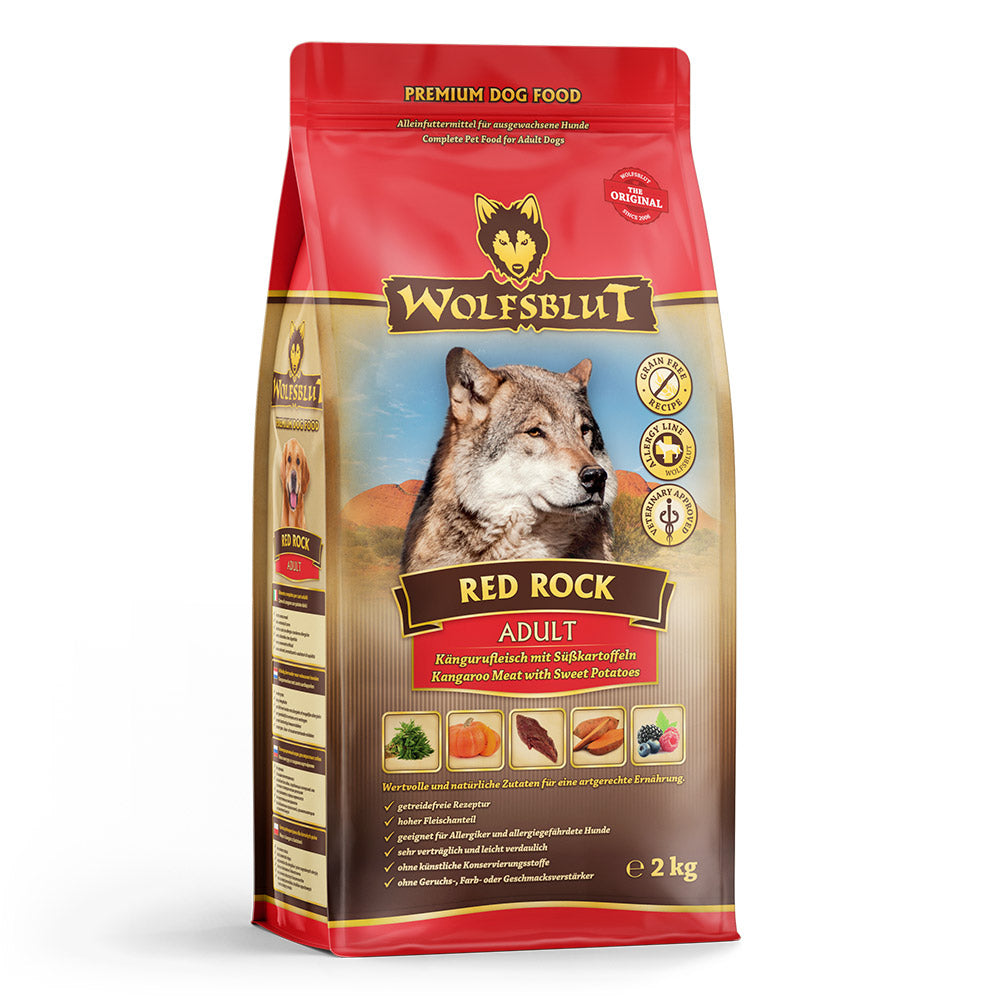 Wolfsblut Red Rock Adult Känguru Kürbis ohne Getreide