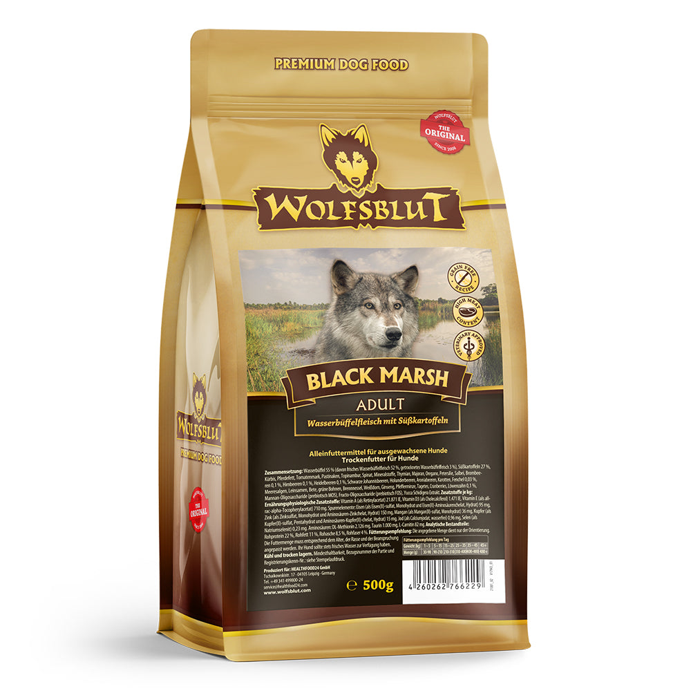 Wolfsblut Black Marsh Adult Wasserbüffel Süßkartoffel ohne Getreide
