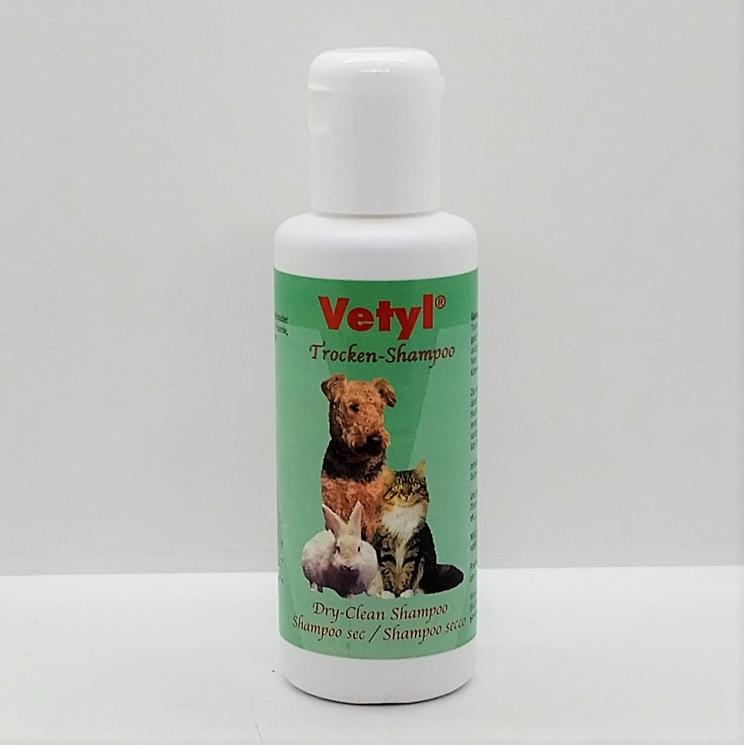 Vetyl Trockenshampoo, Trockenreinigungspuder verschiedene Farben, mild, für alle Pelztiere