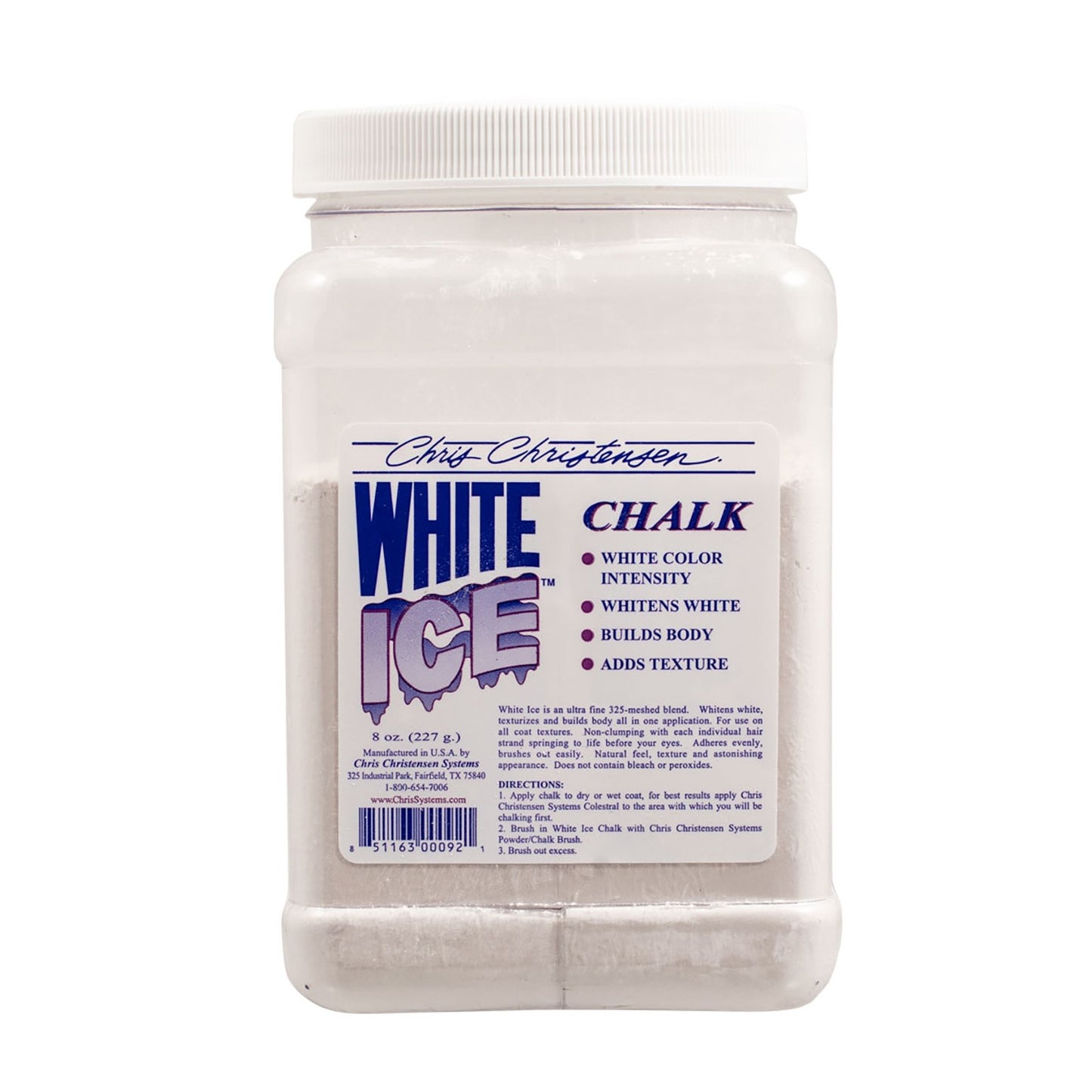 Chris Christensen White Ice Chalk, Whitening & Texturizing Chalk, Aufhellung und Volumen, 227 gr